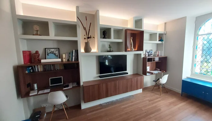 Réalisation d'un placard à Nantes par l’ATELIER POMPIERRE