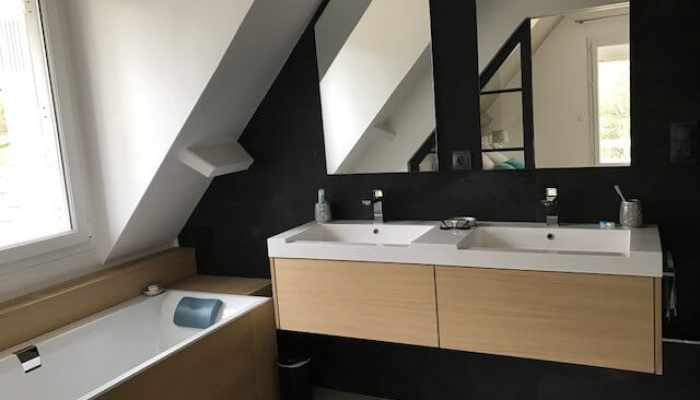 Réalisation d'une salle de bains à Nantes par l’ATELIER POMPIERRE